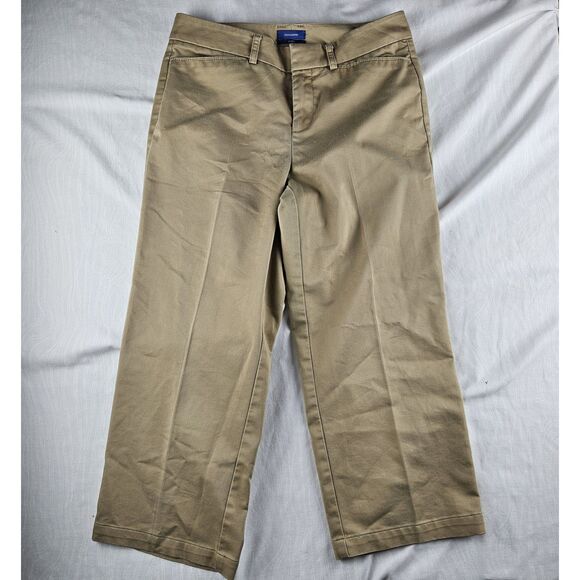 DOCKERS Khaki Beige Capris Women's Size 4 Ideal Fit - Picture 1 of 7
